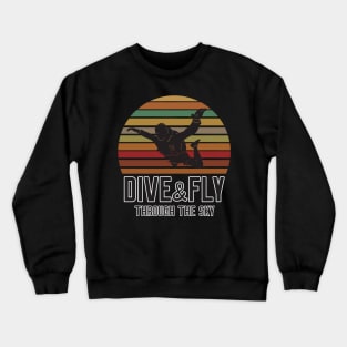 Vintage skydiving Crewneck Sweatshirt